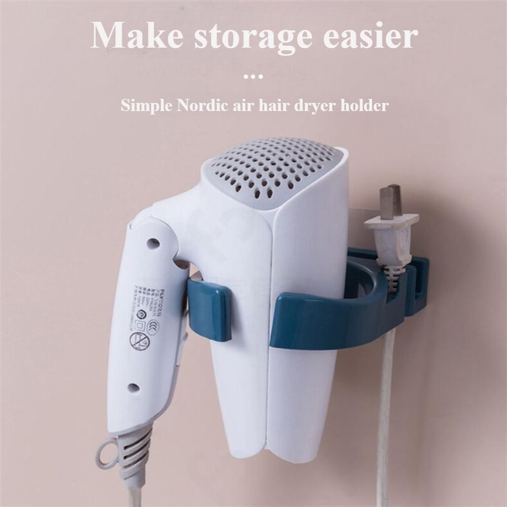 1 шт., держатель для фена, органайзер для хранения, стойка, кронштейн, крючок, настенная подставка, держатели-колыбели, подвесные аксессуары для туалета и ванной комнаты