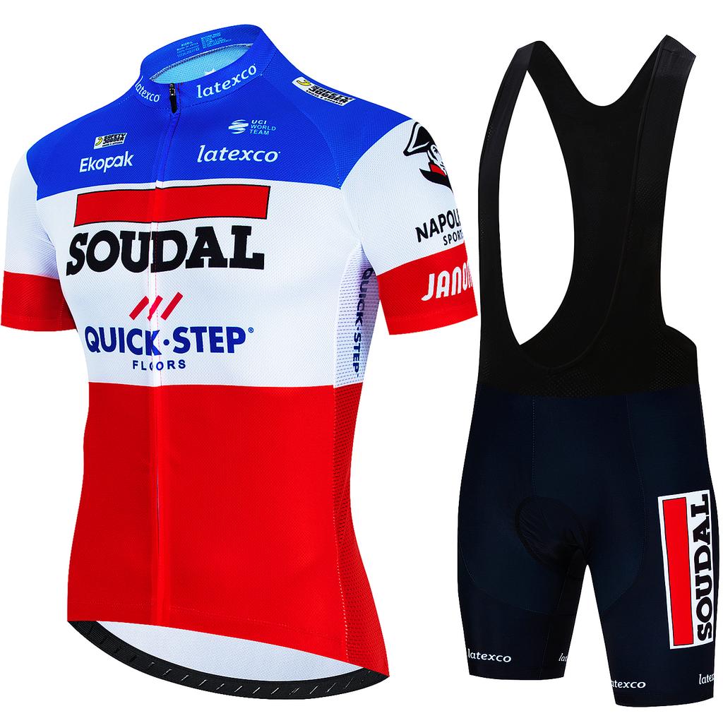 Men's Cycling Outfit Set  Quick Step Clothing 2026 Bicycles Clothes Summer Bike Jersey Cycle Jacket Man Spring Shorts Bib