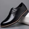 Business Fashion Casual Lace-up Men's Leather Shoes 2025 New Spring and Summer Versatile British Professional Work Shoes
