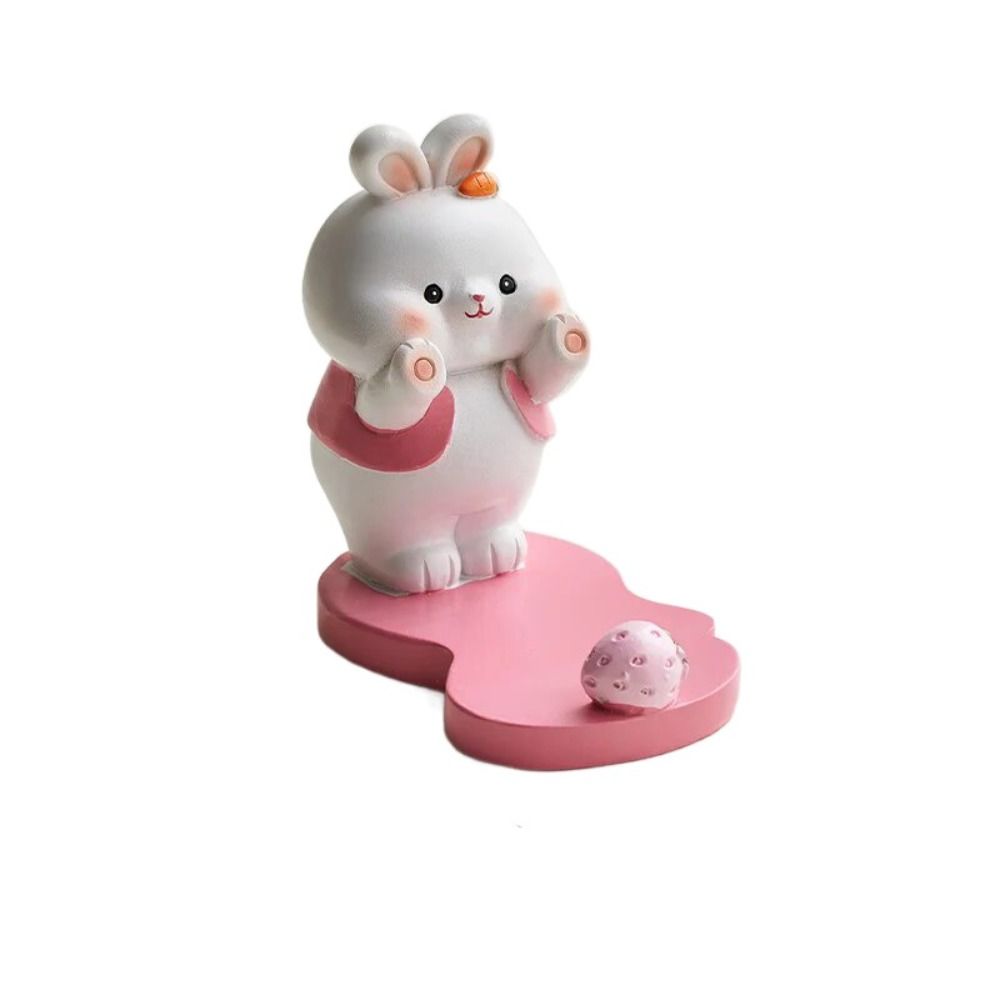 Resin Crafts Kittens Figurines Cartoon Animals Miniatures Small Animals Phone Holder  Office