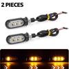 12В Мини 3 светодиодных указателя поворота для мотоцикла Янтарные бегущие directional signal lamp Intermitentes Moto Для Cafe Racer