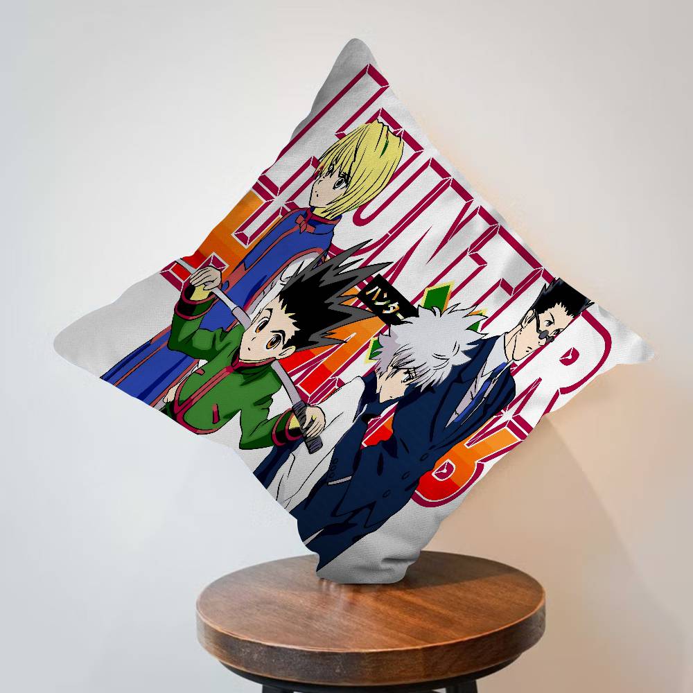 Cartoon Animation Hunter X Hunter Maple Design Cushion Cover Happy Autumn Harvest Decor Holiday Decorati Pillow Cover