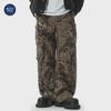 Мужские прямые свободные брюки карго Muqiu камуфляжной расцветки – повседневный стиль для улицы