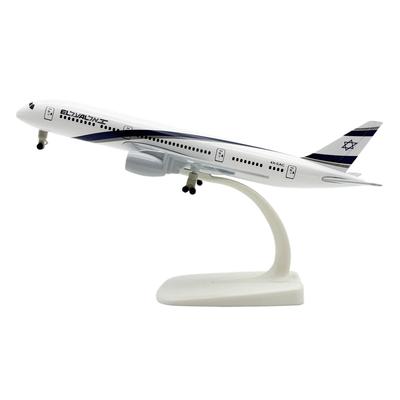 Масштаб 1/400 20 см Литая игрушечная модель самолета B787 Israel Airways Металлическая миниатюрная модель самолета с колесами Коллекция Дисплей