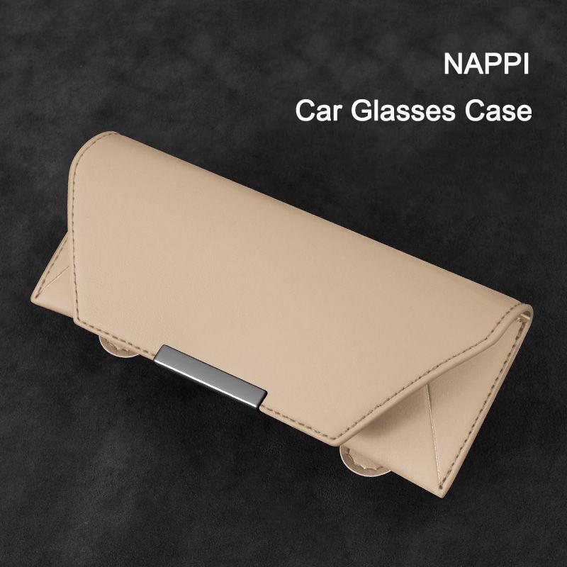 gtxbn6 Premium Leather Sun Visor Glasses Holder For Seat Fr Ibiza 6J Leon Sport Mk2 Mk3 5F Alhambra Leon Ateca Car Interior Accessories