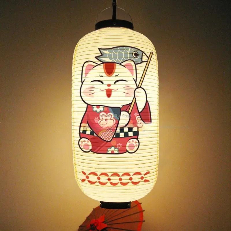 Водонепроницаемый фонарь из ПВХ в японском стиле для улицы, суши, сашими, ресторана Izakaya, декоративный фонарь для новогодней вечеринки