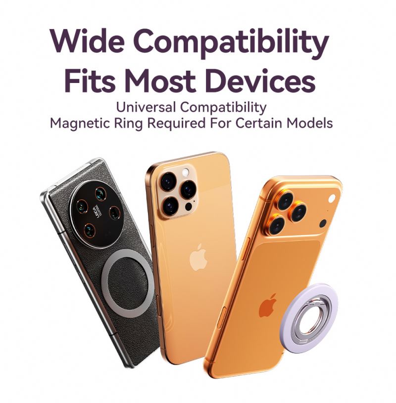 Stylish Phone Decorations Dual Sided Strong Magnetic Dual Magnet Phone Ring 24g Lightweight Zero Burden Factory Price New
