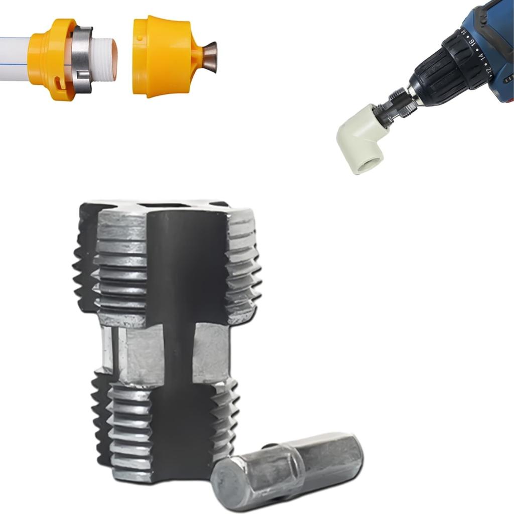 Совместимый с электрической дрелью комплект для нарезания резьбы труб с различными размерами плашек