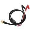 P1061 Pure Copper BNC Plug to 10mm Opening Range Insulated Clip Test   Cable Wire