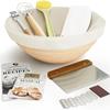 9 In Sourdough Starter Kit Cookie Pizza Sourdough Bread Mixer Scraper Professional Baking Supplies Set For Home DIY Baking Gifts