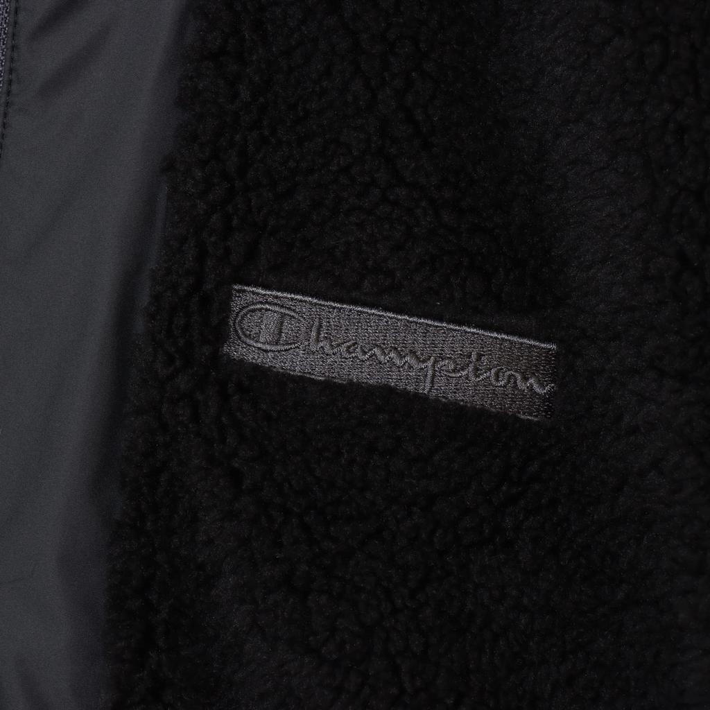 Champion Long Sleeve Stretch Warm Windproof Zip Jacket with Script Size L Women's Logo, Black, (CW-YS603)