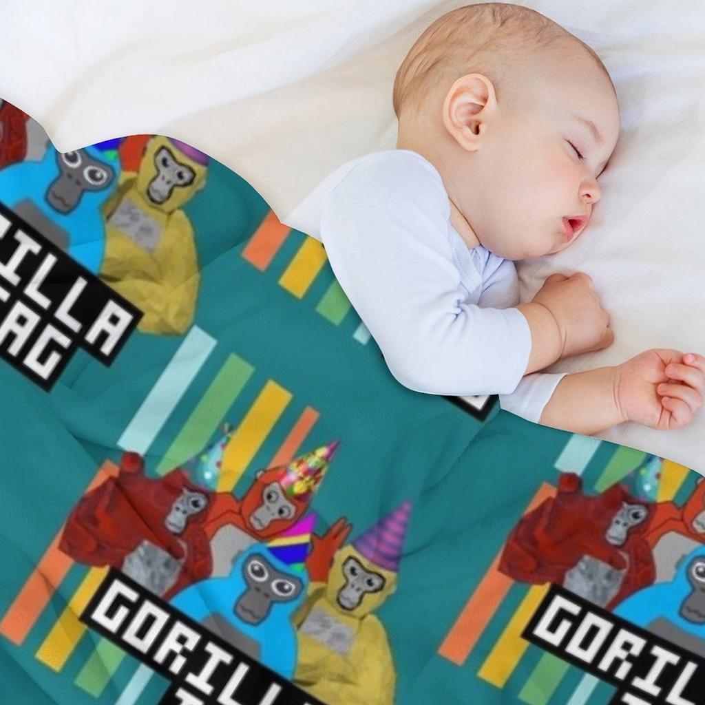 Gorilla Tag Party Time 5 Throw Blanket warm winter Tourist Blankets For Sofas Extra Large Throw Blankets