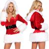 Элегантный женский костюм Делюкс Миссис Клаус для Рождества, маскарадный наряд для праздничной радости