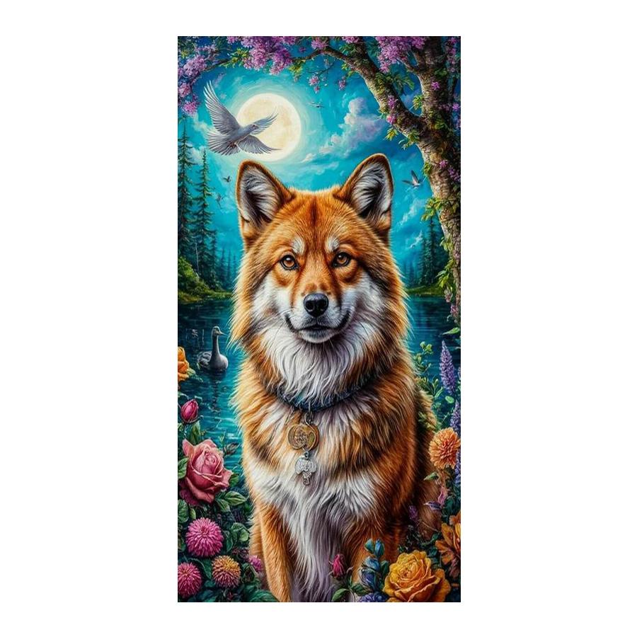 Large Size Diamond Painting New Collection Pet Dog Diy Full Drill Rhinestone Embroidery Animals Mosaic Cross Stitch Kits Wall Decor