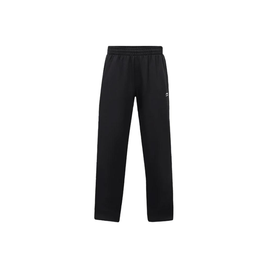 Li-Ning Свободные спортивные брюки прямого кроя из драпированного трикотажа для мужчин, AKLC233-1