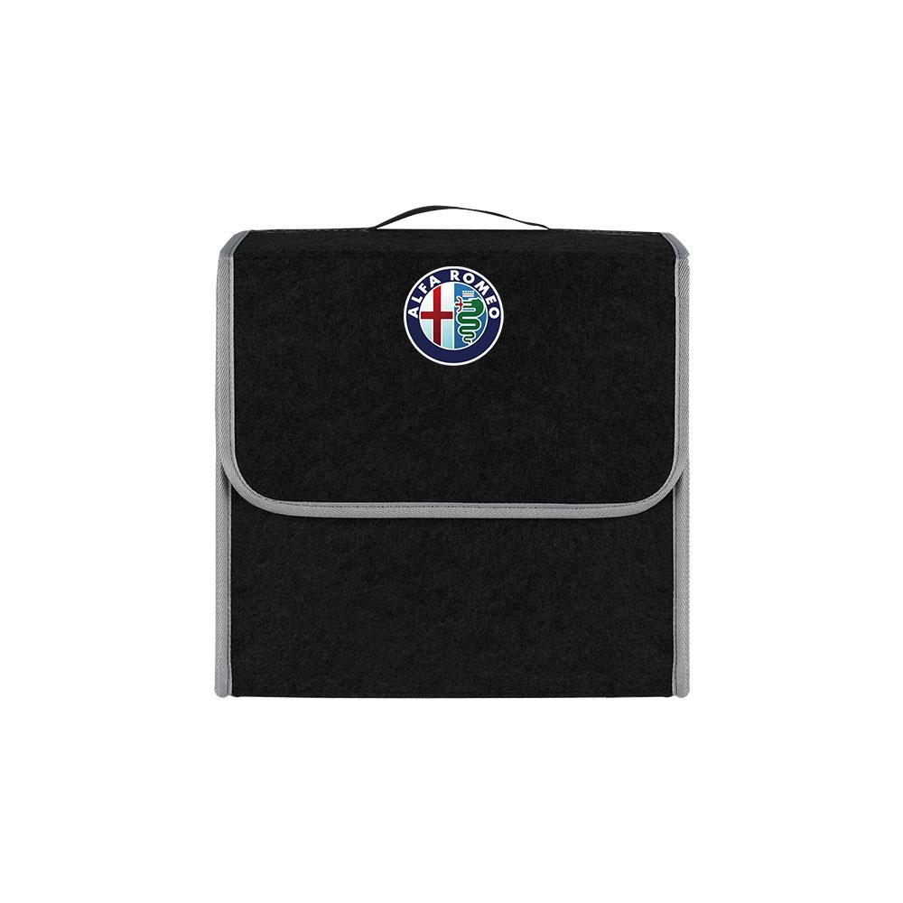 DYSA7 1pc Anti Slip Soft Felt Storage Box Car Trunk Organizer Foldable Box For Alfa Romeo Giulietta GT 159 147 Sportiva Accessories