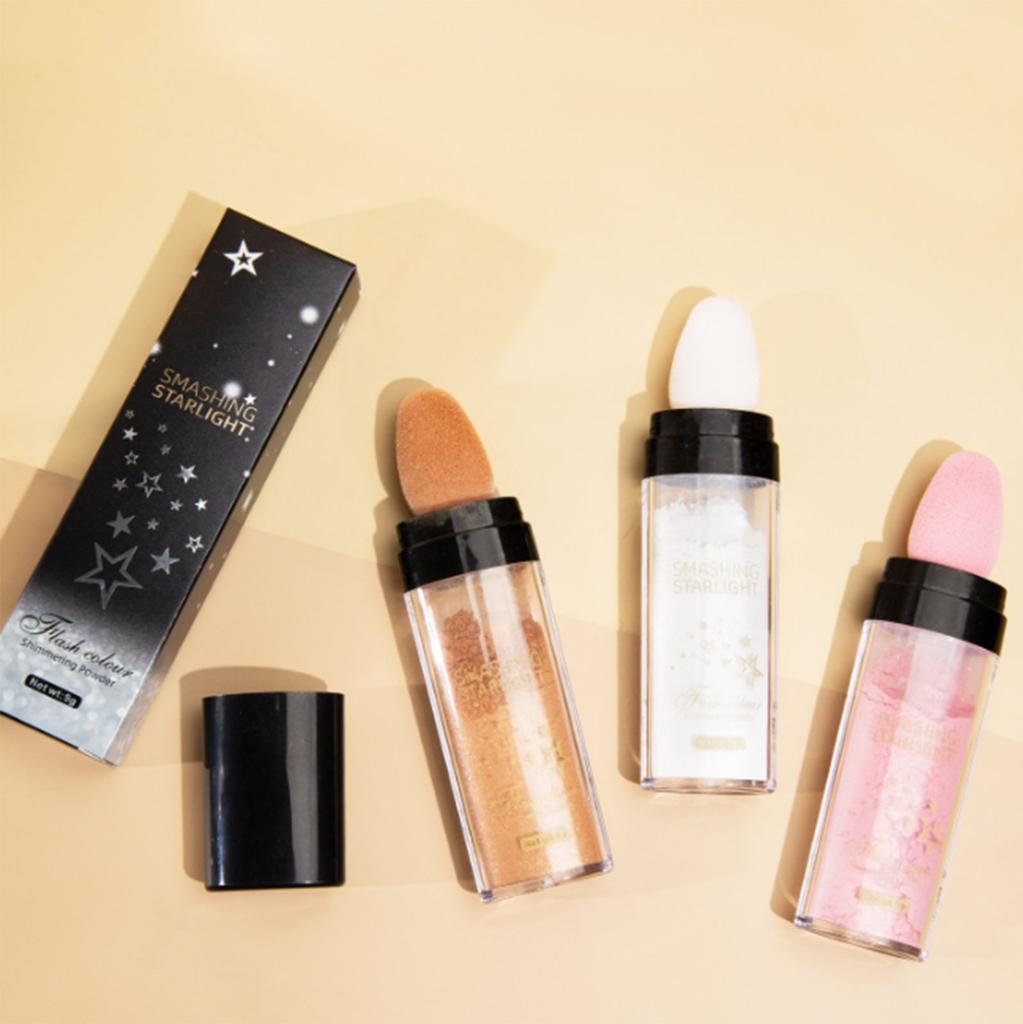 High Gloss Stick Powder Dispersal Brush Beauty Powder Eye Facial And Body Makeup With Fixed Makeup Powder To The Entire Height