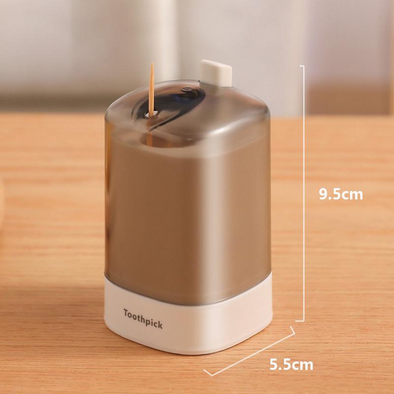 Автоматический выдвижной держатель для зубочисток, контейнер, портативный кухонный, ресторанный стол, ящик для хранения зубочисток, домашний диспенсер для зубочисток