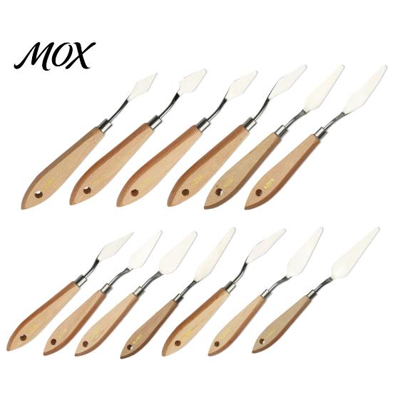 Palette Knife for Acrylics Oil Painting Scraper, Stainless Steel Knives with Wood Handle Set Mixing Scraping And Layering Acrylic Paint Art