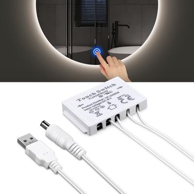 USB 5V зеркало для ванной светодиодная подсветка сенсорное управление диммер переключатель DIY затемняемый туалетный столик зеркало для макияжа подсветка лампа