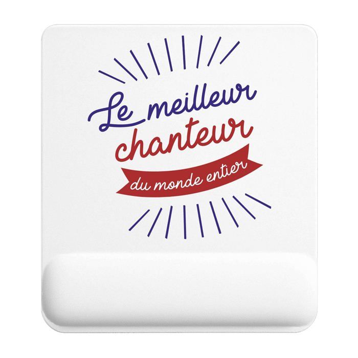 Tapis de souris - PLANETEE - Chanteur Meilleur monde - 22x18 cm - Épaisseur 3 mm - Multicolore