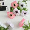 Multicolor Corn Poppy Artificial Flower Green Leaves Faux Flower Fake Flower  Home Decoration