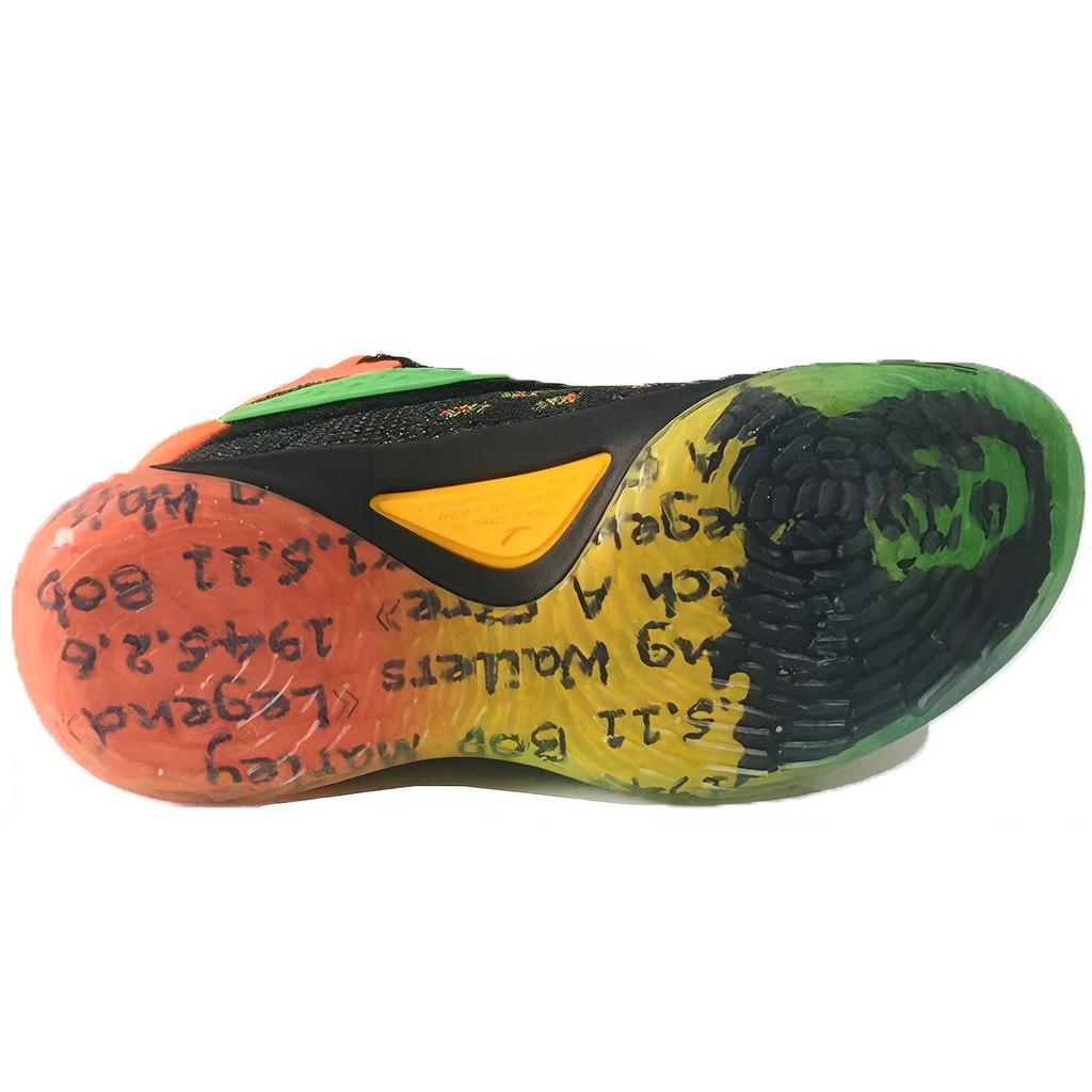 Anta KT5 Thompson 5 Reggae High-Top Basketball Shoes Men Sneakers Black Green 11941101-12