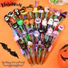 60-1 Halloween Cartoon Mini Four-color Ballpoint Pen Cute Elementary School Student Hand Account Pen Multi-color Ballpoint Pen Stationery Small Gift