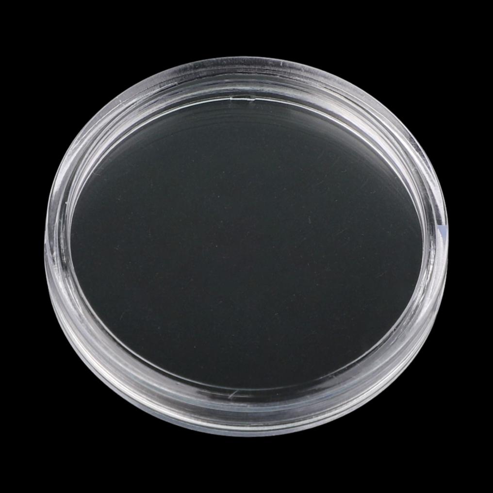 100 шт. Футляры для хранения монет Прозрачные капсулы Круглые Портативные Пластиковые Жетоны