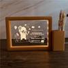 3D Photo Frame Pen Holder Night Light – Creative Graduation or Birthday Gift for Teachers and Classmates