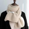 Women Winter Knitted Wild Scarf Female Couple Net Warm Scarf Male Solid Color Warm