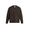 Levis Solid Color Crew Neck Pullover Sweater Men Sweater Raven-Black A0708-0015