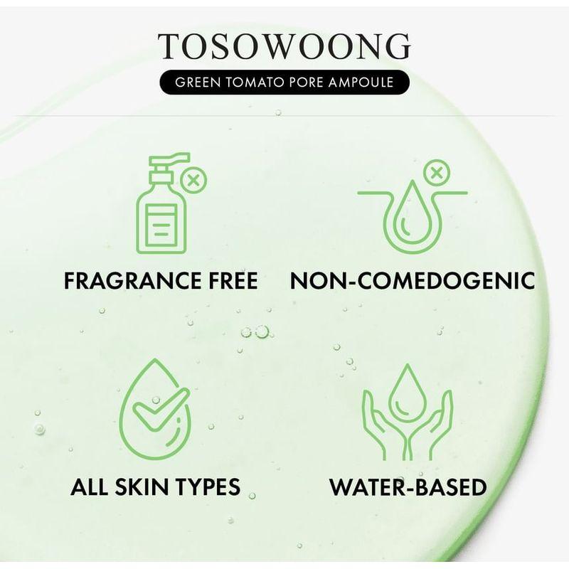 TOSOWOONG Ампула для пор Green Tomato