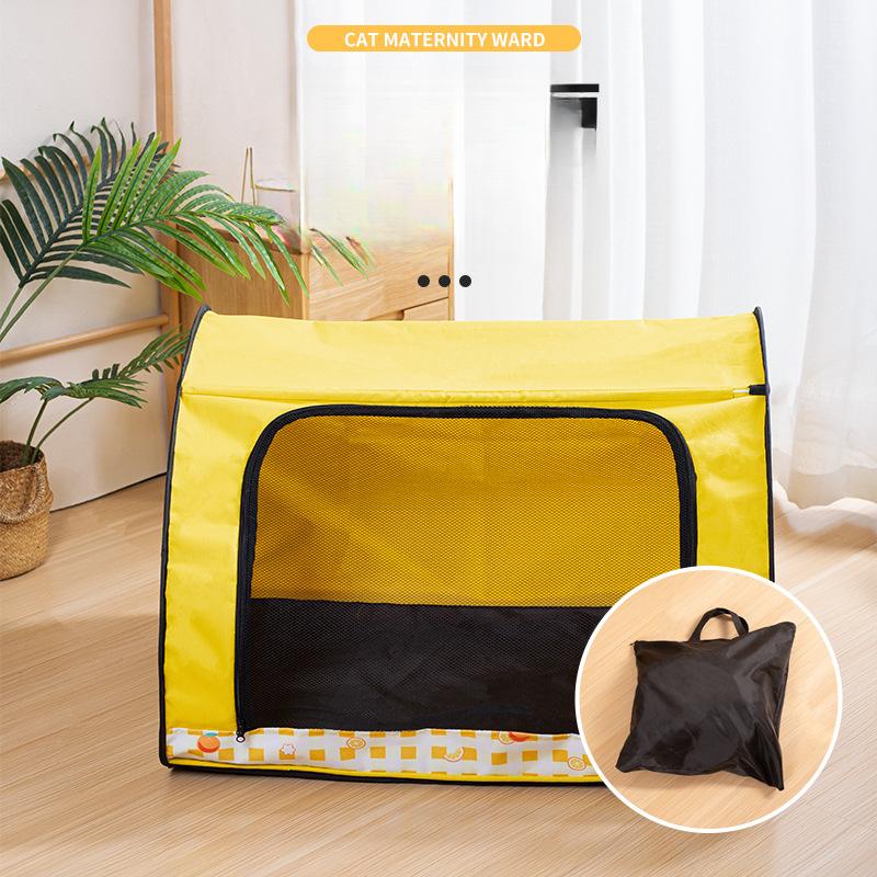 Кошачья родильная комната Кошачья будка Родильная комната для домашних животных Большое пространство для кошек Складная палатка-ограда для домашних животных Товары для кошек