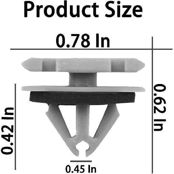 zipelo 20 PCS Rocker Moulding Clips, Car Fender Exterior Trim Clips, Replacement OEM Number: 68172491AA 68271803AA 68395627AA 11571175, 12mm Auto