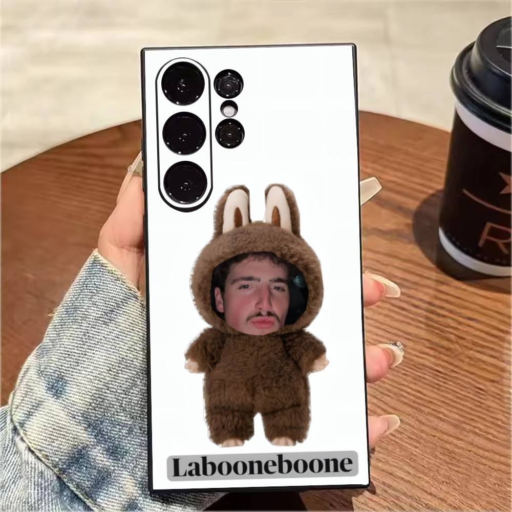 Смешной Чехол Для Телефона С Принтом Мемов B-Boone Для Samsung S25,S24,S21,S22,S23,S20,Ultra,S26,Plus,Fe,Note,5G Черный Чехол