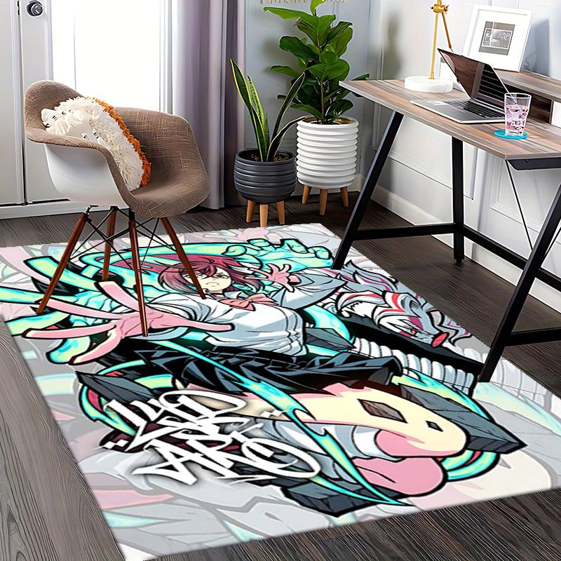 1pc Anime Cartoon Design Office Chair Mat - Lidar Arto - Non-Slip Carpet for Home Decor, Gaming Room, Seasonal Gift.U068