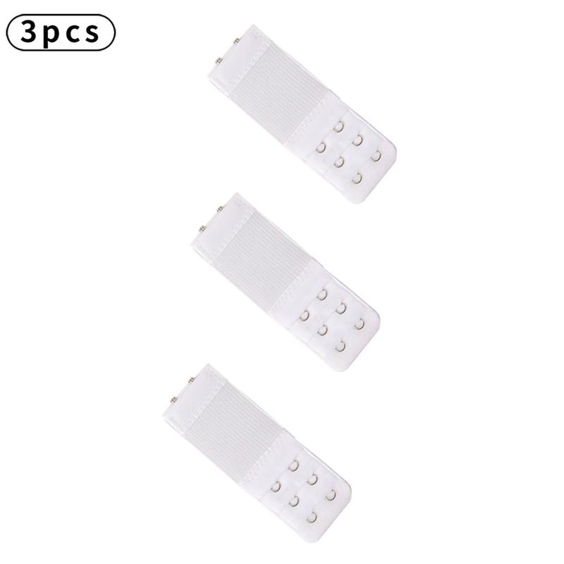 3pcs Bra Extenders Elastic Buckle Extension Intimates Accessories