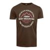 Men's Basic Cotton T-shirt with Text Print BEST MOUNTAIN
