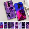 Эстетический чехол для телефона с фиолетовой розой для Samsung A51 A30s A52 A71 A12 для Huawei Honor 10i для OPPO vivo Y11