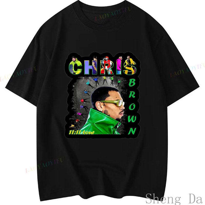 New Fashion 2025 Fan Art For Chris Brown Concert T Shirt Cbbreezy Bowl Xx Tour Graphic Tshirts