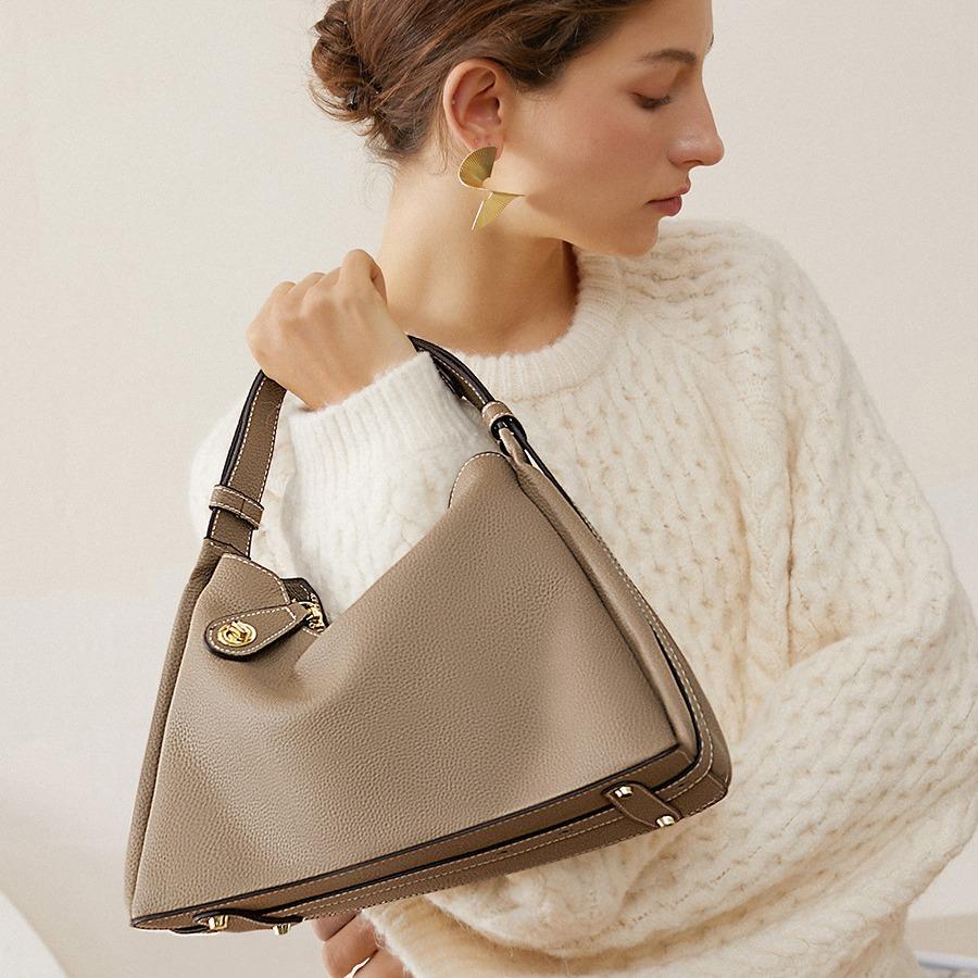 Новая высококачественная женская сумка из натуральной кожи, сумка через плечо, женская модная сумка под мышками, большая женская сумка