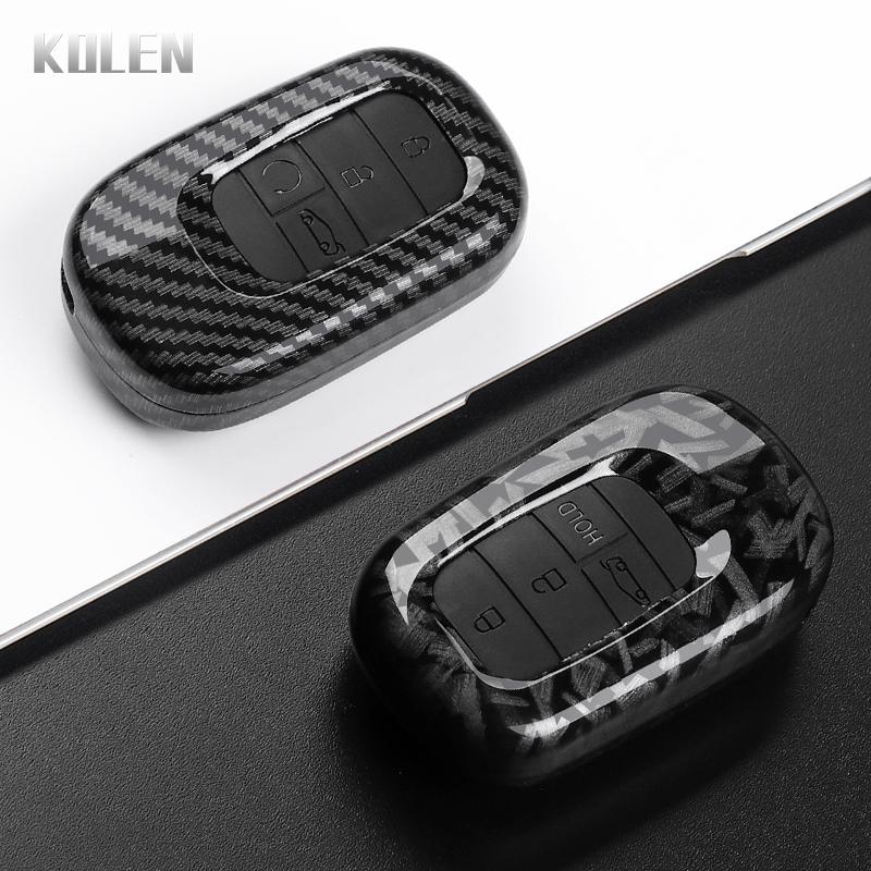 Abs Carbon Fiber Style Car Key Case Cover For Honda Civic 11Th Accord Cr-V Hr-V Pilot Vezel Zr-V Crv Key Protector Accessories