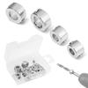 304 Stainless Steel Ring Positioner Drill Locator Woodworking Drill Tool Accessories Stop Bit Collar 3,4,5,6,7,8,9,10mm Practica
