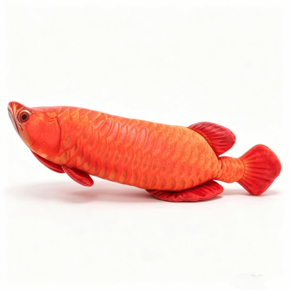Cute Stuffed Fish Doll Lifelike Fish Plush Pillow Arowana Plush Toys Collectible