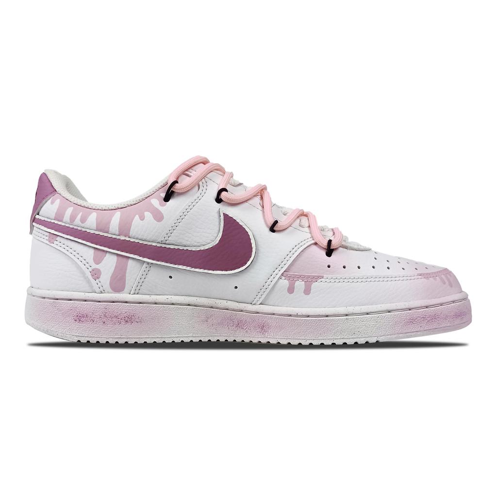 Nike Court Vision 1 Кожаные Нескользящие Водонепроницаемые Амортизация Нескользящие Водонепроницаемые Амортизация Низкие DH2987-101(Команда60-)