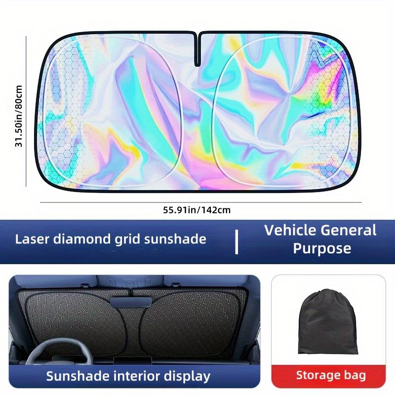 1pc Sunshade with Laser Reflection - Universal Fit, Strong UV Protection, Heat Insulation, and Light Blocking for Front Windshield and Windows