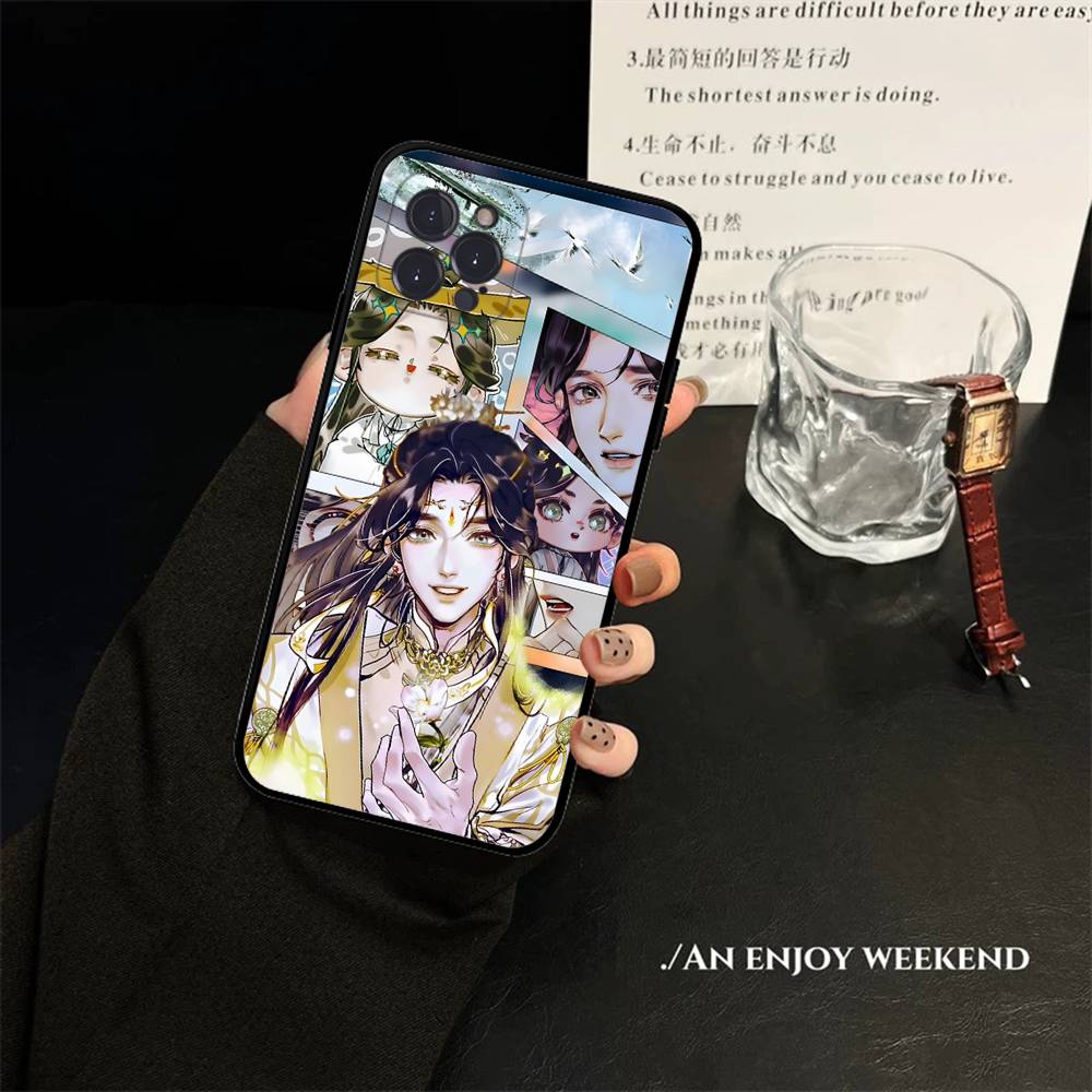 Чехол для телефона Tian Guan Ci Fu H-Небесное Благословение Официального Лица Для IPhone 17 16 14 15 13 12 11 Pro Max Plus Силиконовый Мягкий Чехол