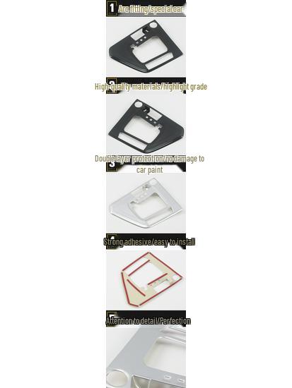 Tiguan L Gear Shift Panel Trim & Center Console Dashboard Sticker