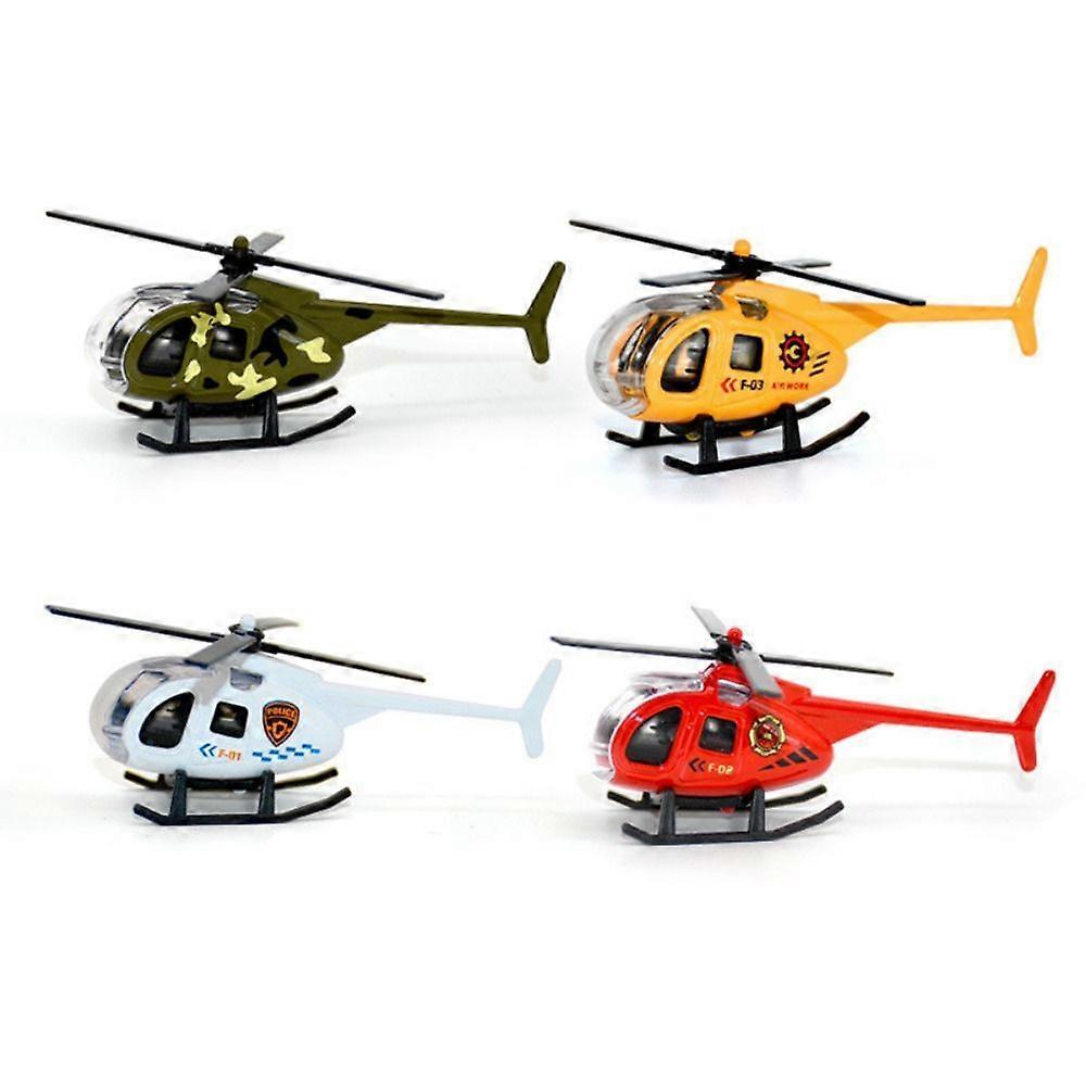 1PC New Childrens Helicopter Toy Alloy Airplane Model Simulation Metal Flying Model Toy Sound and Light Kids Gift
